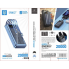 Внешний аккумулятор с солнечной панелью Power bank UKC 8412 20000 Mah зарядка кабель 4в1 Синий