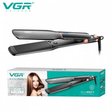 Выпрямитель для волос VGR V-519S, 100-230°C, керамическое покрытие 38 мм, 70 W, LED display