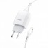 Зарядное сетевое Hoco C73A Glorious 2USB 2.4A MicroUSB Белый