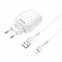 Зарядное сетевое HOCO C78A Highway 2USB 2.4A Lightning Белый