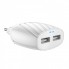Зарядное сетевое HOCO C78A Highway 2USB 2.4A Lightning Белый