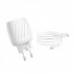 Зарядное сетевое HOCO C78A Highway 2USB 2.4A Lightning Белый