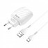 Зарядное сетевое HOCO C78A Highway 2USB 2.4A Type C Белый