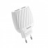 Зарядное сетевое HOCO C78A Highway 2USB 2.4A Type C Белый