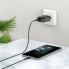 Зарядное устройство 220В 2 USB с кабелем USB - Lightning Hoco C86A Illustrious с экраном Чёрный