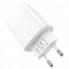 Зарядное устройство 220В 2 USB с кабелем USB - Micro USB Hoco C86A Illustrious с экраном Белый