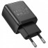 Зарядное устройство 220В 2 USB с кабелем USB - TYPE C Hoco N7 Speedy Чёрный