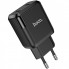 Зарядное устройство 220В 2 USB с кабелем USB - TYPE C Hoco N7 Speedy Чёрный