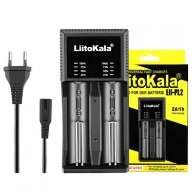 Зарядное устройство LiitoKala Lii-PL2 для 2x аккумуляторов АА/ААА/18650/26650/21700