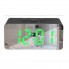 Зеркальные LED часы с будильником и термометром DS-3658L Чёрные (зеленная подсветка)