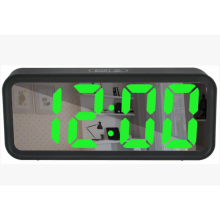 Зеркальные LED часы с будильником и термометром DT-6508 Чёрные (зеленная подсветка) Зеркальные LED часы с будильником и термометром DT-6508 Чёрные (зеленная подсветка)