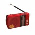 Радиоприёмник FM USB MicroSD Golon ICF-8 на аккумуляторе 18650 Красный