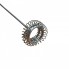 Электрический капучинатор для молока с подставкой Milk Frother на батарейках Белый