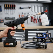 Аккумуляторная мойка высокого давления 48V + 2 аккумулятора / Мини мойка для машини