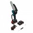 Бесщеточная Аккумуляторная цепная мини-пила 6 inch Electric SAW в кейсе / 2 аккумулятора + очки