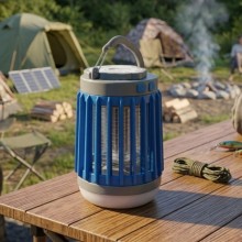 Кемпинговый фонарь аккумуляторный от насекомых и комаров 2 в 1 Powermaster W851 Синий Кемпинговый фонарь аккумуляторный от насекомых и комаров 2 в 1 Powermaster W851 Синий