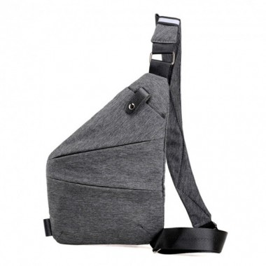 Сумка-мессенджер Cross Body для правшей Серая