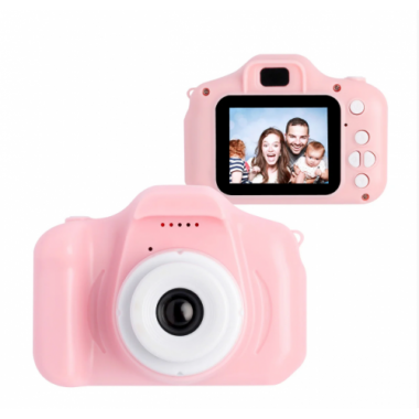 Детский цифровой фотоаппарат Kids Camera GM14 с записью видео Розовый