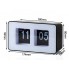 Перекедний годинник Flip Clock Чорний, білий циферблат.