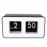 Перекедний годинник Flip Clock Чорний, білий циферблат.