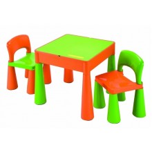 Комплект дитячих меблів Tega Baby Mamut (стіл + 2 стільці) рожевий (162) 