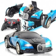 Машинка радиоуправляемая трансформер Robot Car Bugatti Size12 Голубая|Робот-трансформер на радиоуправлении. Машинка радиоуправляемая трансформер Robot Car Bugatti Size12 Голубая|Робот-трансформер на радиоуправлении.