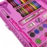 Набор для детского творчества и рисования Painting Set 86 предметов детский в чемоданчике Розовый