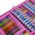 Набор для детского творчества и рисования Painting Set 86 предметов детский в чемоданчике Розовый