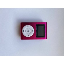 MP3 Плеер TOTO TPS-02 з дисплеєм та кліпсою для кріпдення на одязі. Компактний та зручний плеєр малинового кольору. MP3 Плеер TOTO TPS-02 з дисплеєм та кліпсою для кріпдення на одязі. Компактний та зручний плеєр малинового кольору.