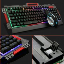 Игровая проводная клавиатура с мышкой и LED подсветкой K33 Игровая проводная клавиатура с мышкой и LED подсветкой K33
