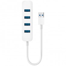 USB-хаб USB 3.0/USB-C Splitter з високою швидкістю передачі даних, обладнаний роз'ємами USB 3.0