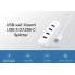 USB-хаб USB 3.0/USB-C Splitter з високою швидкістю передачі даних, обладнаний роз'ємами USB 3.0