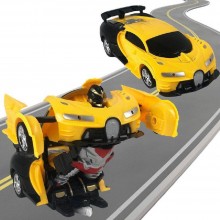 Машинка радиоуправляемая трансформер Robot Car Bugatt|Робот-трансформер на радиоуправлении 1:12 Желто/Черная Машинка радиоуправляемая трансформер Robot Car Bugatt|Робот-трансформер на радиоуправлении 1:12 Желто/Черная