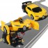 Машинка радиоуправляемая трансформер Robot Car Bugatt|Робот-трансформер на радиоуправлении 1:12 Желто/Черная