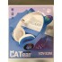 Беспроводные наушники с кошачьими ушками и RGB подсветкой Cat VZV-23M Синие