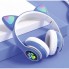 Беспроводные наушники с кошачьими ушками и RGB подсветкой Cat VZV-23M Синие
