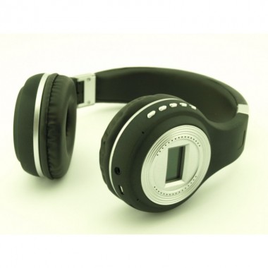 Беспроводные Наушники с MP3 плеером 471 BT Радио с LED Дисплеем чёрные