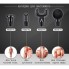 Массажер Аккумуляторный для тела мышечный портативный ручной 4 насадки Fascial Gun KH-320 Чёрный