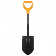 Лопата Fiskars Solid 80 см туристическая штыковая укороченная 