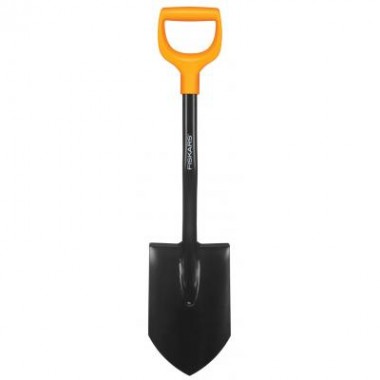 Лопата Fiskars Solid 80 см туристическая штыковая укороченная 