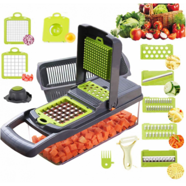 Овощерезка-измельчитель Veggie Slicer 14 в 1 ситечко для яиц и нож для очистки овощей KA-808