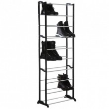 Полка для обуви Amazing Shoe Rack органайзер стойка до 30 пар Чёрная Полка для обуви Amazing Shoe Rack органайзер стойка до 30 пар Чёрная
