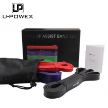Резиновые петли для фитнеса U-Powex Набор из 4 петель + чехол