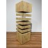 Настольный светильник из дерева Колонна TOUCH WOOD малая. Украинское производство. 