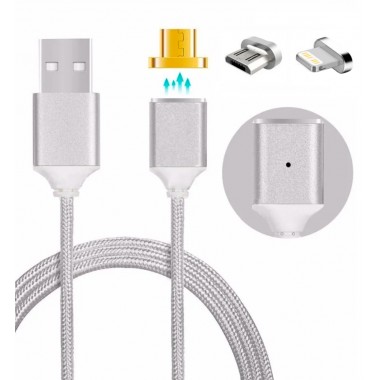 Магнитный кабель 2в1 для Android и Iphone Magnetic micro USB - Iphone Cable. Качественный кабель, который даст возможность быстро заряжать ваш гаджет. 