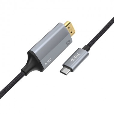 Адаптер Hoco UA13 Type-C to HDMI кабель адаптер 2К-4К Серый