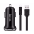 Автомобильное зарядное устройство в прикуриватель Hoco Z1+кабель Lightning 100см 2USB, 2.1A