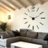 Настенные часы 3Д часы «сделай сам» Time 3D “DIY CLOCK” Black кварцевые большого размера палочки Черные