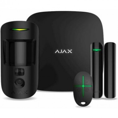 Комплект охоронної сигналізації Ajax StarterKit Cam Plus Чорний (000019878)