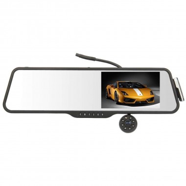Видеорегистратор-зеркало Noisy DVR LS516 Full HD камерой заднего вида/Bluetooth-гарнитура 